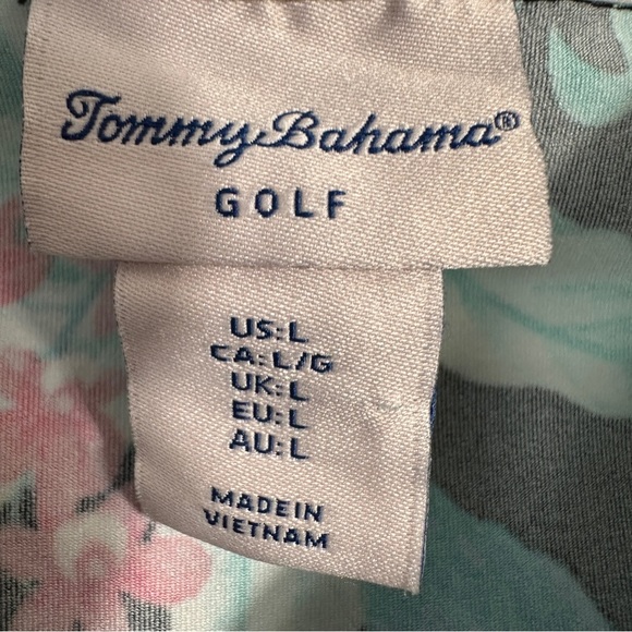 Tommy Bahama women's sleeveless 1/4 zip golf/tennis top, sz. L, floral - Picture 3 of 7